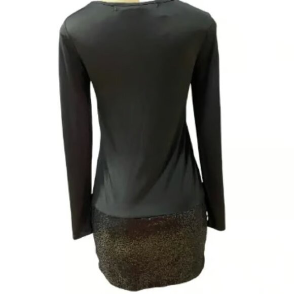 Kenzie black sequin skirt dress - Picture 3 of 4